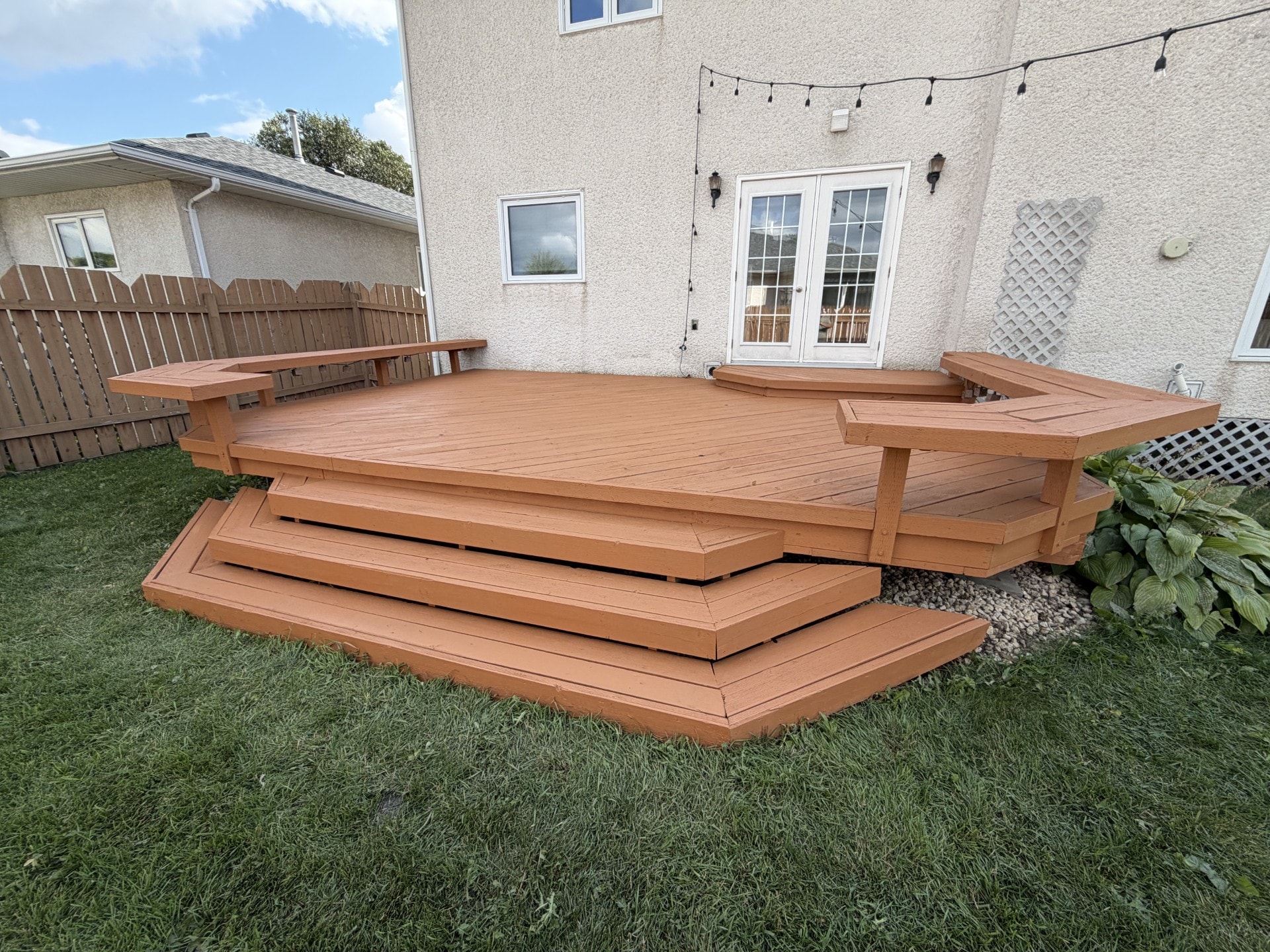 Completed Deck Restoration — Evening View