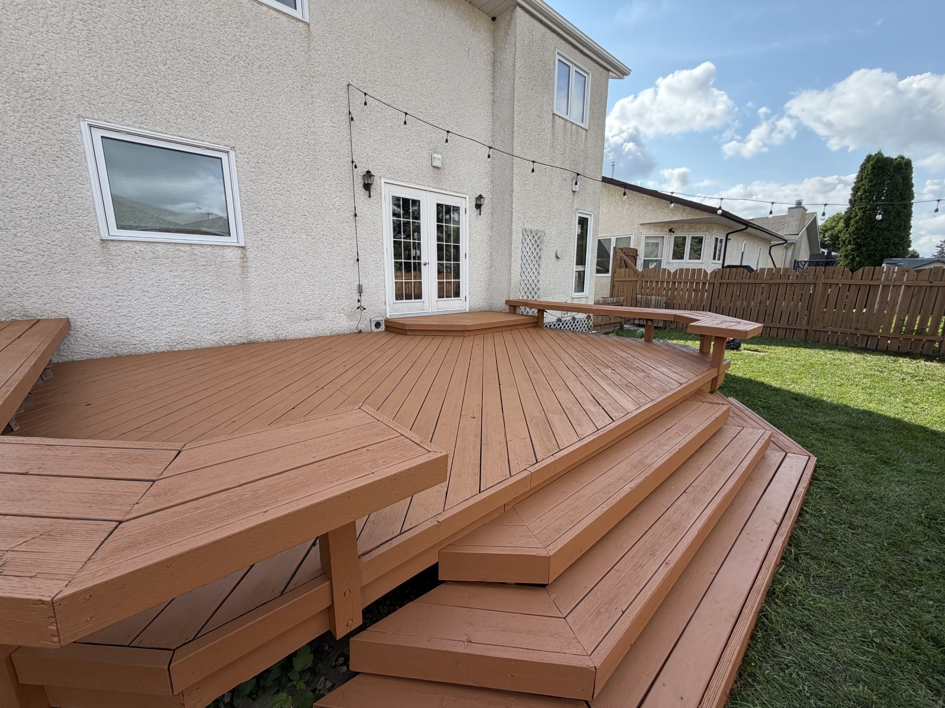 Completed Deck Restoration — Steps