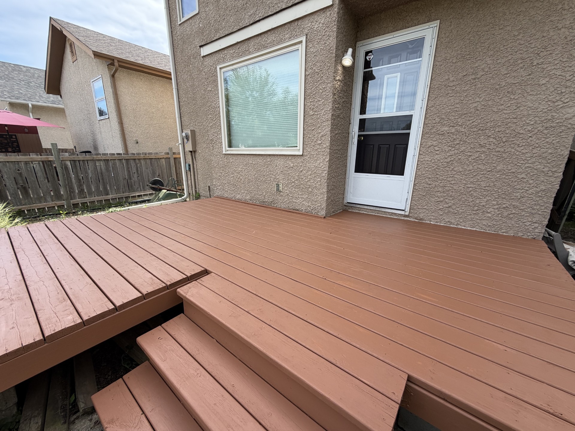 Deck Restoration & Staining — Finished Steps