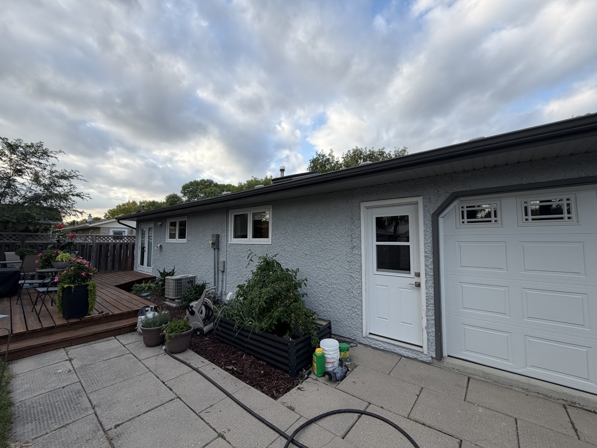 Exterior House Painting — Garage Detail