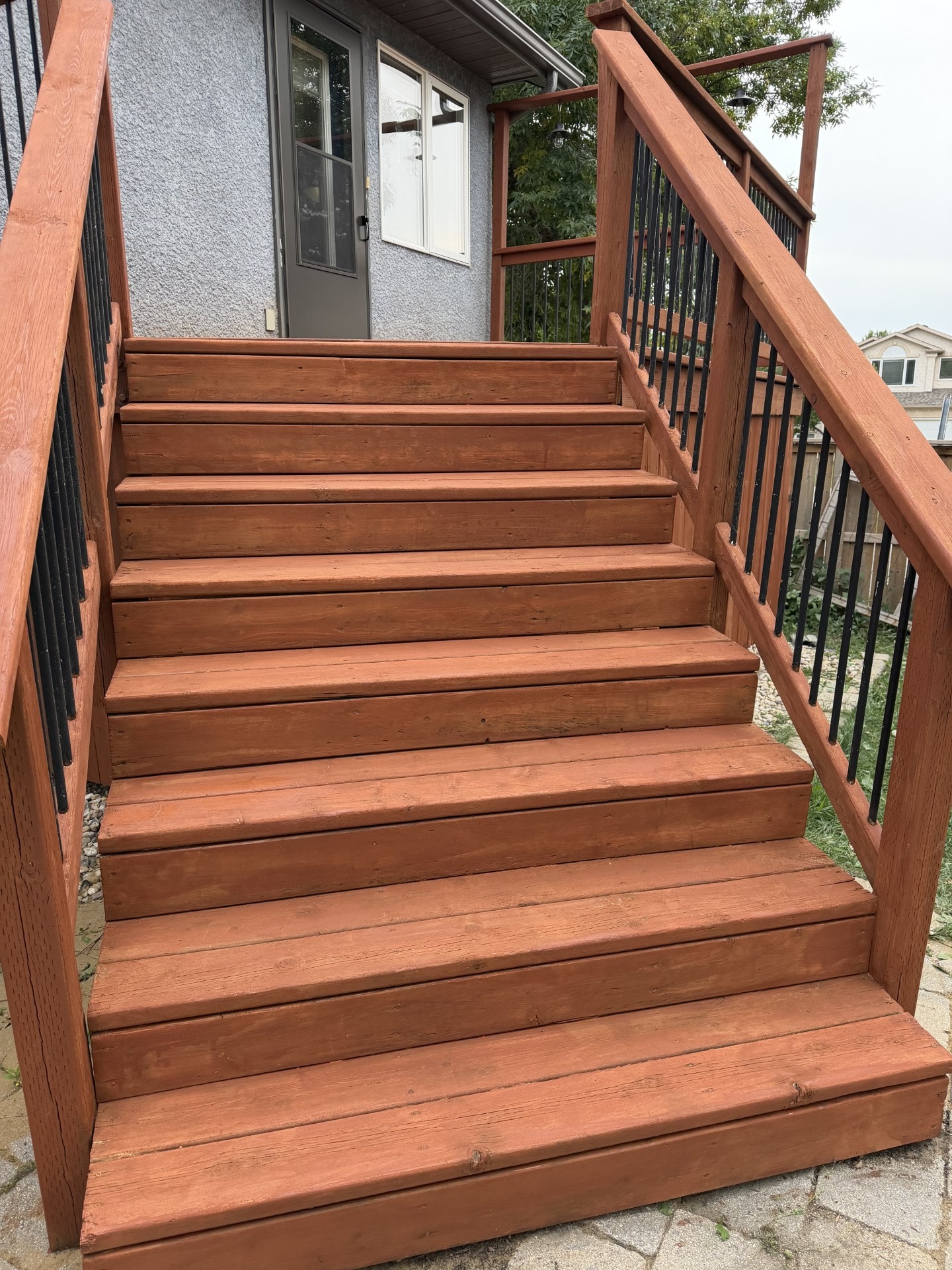 Staircase Detail — Sherwin-Williams Stain