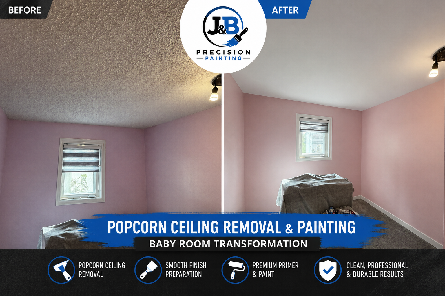 Professional popcorn ceiling removal with Festool PLANEX dust extraction system
